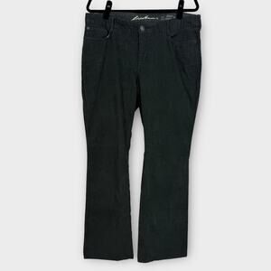 Lightweight corduroy pants curved boot cut dark gray size 14